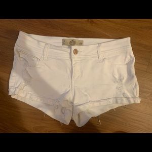 White Hollister Jean Shorts